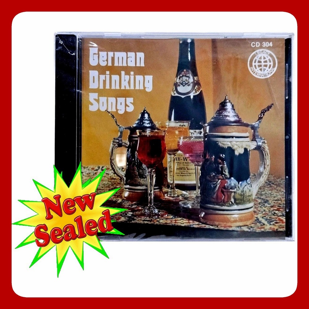 German Drinking Songs CD Legacy International 304 Folk Polka Beer Fest New Music